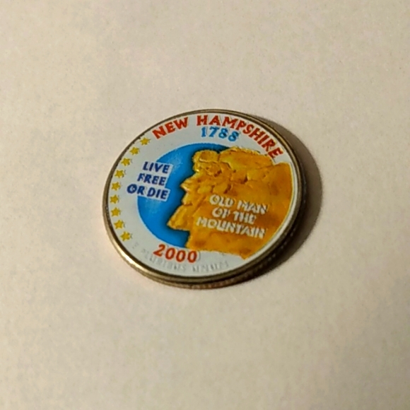 2000 COLORIZED US MINT STATE QUARTERS  Complete Set of 5 Coins   - Picture 6 of 7